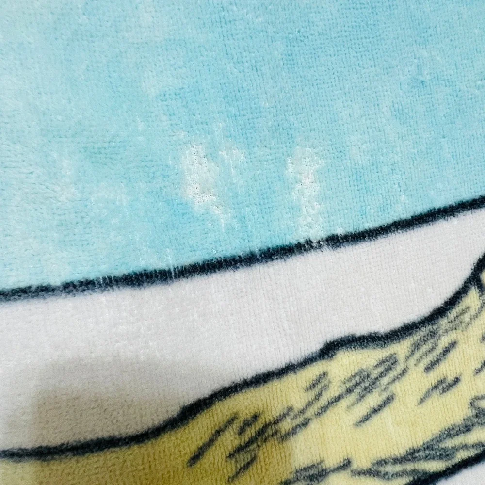 VTG 80s Garfield Beach Towel Jay Franco So Many Trees Odie Dog Cotton 28x55 Pool